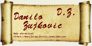 Danilo Žujković vizit kartica